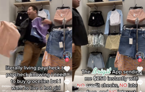 Payday loan ads on social media